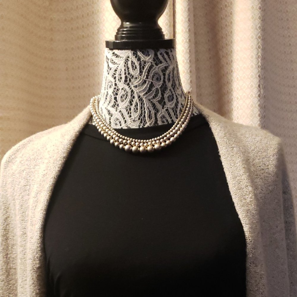 Classic Beaded Multi-Layer Necklace